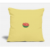 Food Splash Melon Washed Yellow Pillow